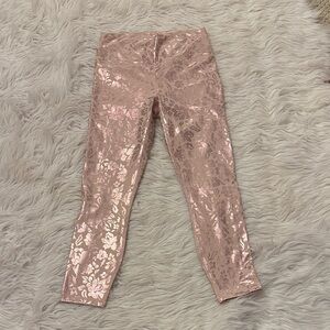 Fabletics Pink Floral Leggings